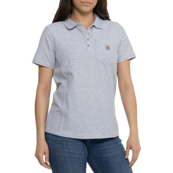 NEW Carhartt 104229 Contractor’s womens Work Pocket Polo Shirt - Short 253 - Picture 5 of 5
